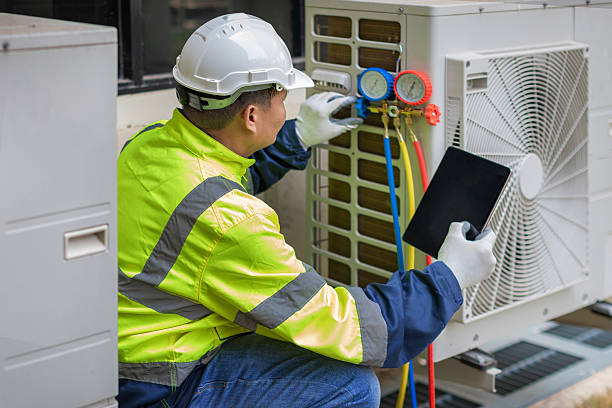 Professional Hvac technician working in Sterling, KS